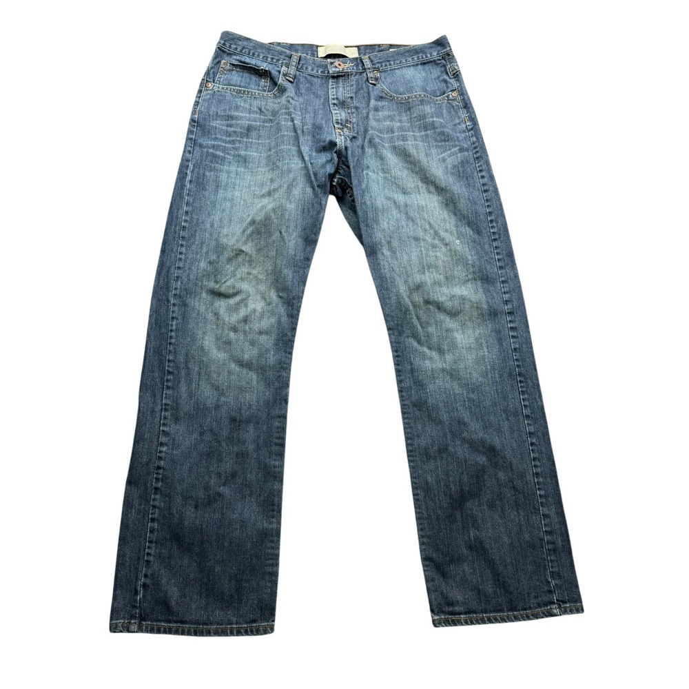 Wrangler Relaxed‎ Straight Jeans Men's 34x30 Blue Denim Casual Pants